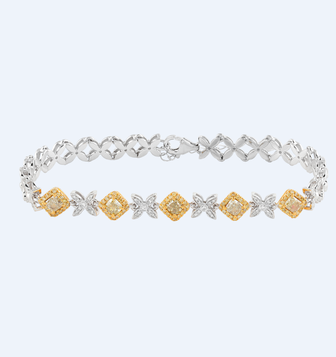 Fancy Diamonds Bracelet