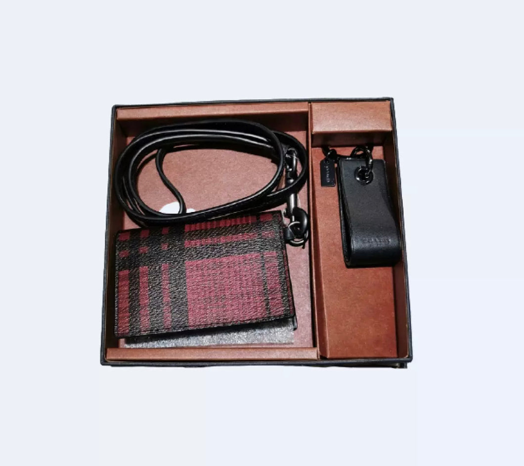 Coach Card And Key Holder Set